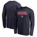Arizona Wildcats Fanatics Branded True Sport Baseball Long Sleeve T-Shirt - Navy