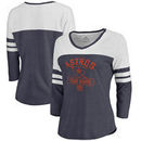Houston Astros Fanatics Branded Women's Personalized Base Runner Tri-Blend Three-Quarter Sleeve T-Shirt - Navy