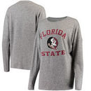 Florida State Seminoles Women's Brushed Super Soft Spirit Jersey Tri-Blend Sweatshirt - Heathered Gray