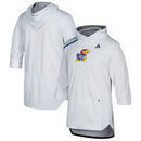 Kansas Jayhawks adidas Iced Out Hooded Shooter T-Shirt - White