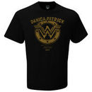 Danica Patrick Checkered Flag Wonder Woman Vintage T-Shirt - Black
