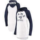 Los Angeles Rams G-III 4Her by Carl Banks Women's All Division Raglan Sleeve Pullover Hoodie - White/Navy