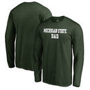Michigan State Spartans Fanatics Branded Team Dad Long Sleeve T-Shirt - Green