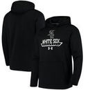 Chicago White Sox Under Armour Performance Fleece Pullover Hoodie - Black
