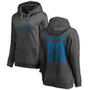 Detroit Lions NFL Pro Line by Fanatics Branded Women's Personalized One Color Pullover Hoodie - Ash