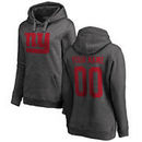 New York Giants NFL Pro Line by Fanatics Branded Women's Personalized One Color Pullover Hoodie - Ash