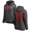 Tampa Bay Buccaneers NFL Pro Line by Fanatics Branded Women's Personalized One Color Pullover Hoodie - Ash