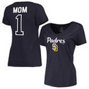 San Diego Padres Fanatics Branded Women's Plus Sizes #1 Mom T-Shirt - Navy
