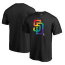 San Diego Padres Fanatics Branded Pride T-Shirt - Black