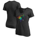 Toronto Blue Jays Fanatics Branded Women's Plus Sizes Pride T-Shirt - Black