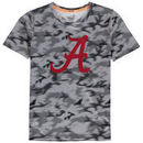 Alabama Crimson Tide Youth Vector Camo Dri Tek T-Shirt - Heathered Gray