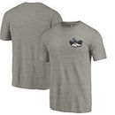 UNLV Rebels Fanatics Branded Primary Logo Left Chest Distressed Tri-Blend T-Shirt - Gray