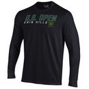 Men's 2017 U.S. Open Under Armour Black Charged Cotton Long Sleeve T-Shirt