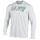 Men's 2017 U.S. Open Under Armour White Charged Cotton Long Sleeve T-Shirt