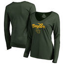 Baylor Bears Fanatics Branded Women's Freehand Long Sleeve T-Shirt - Green