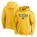 Michigan Wolverines Fanatics Branded True Sport Hockey Pullover Hoodie - Yellow