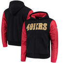 San Francisco 49ers Mitchell & Ness Skill Position Crew Hoodie - Black/Scarlet
