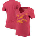 USC Trojans Women's Elle V-Neck T-Shirt – Heathered Cardinal