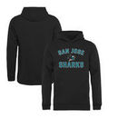 San Jose Sharks Fanatics Branded Youth Victory Arch Pullover Hoodie - Black