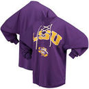 LSU Tigers Women's Lace-up Spirit Jersey Long Sleeve T-Shirt - Purple