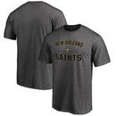 New Orleans Saints NFL Pro Line by Fanatics Branded Victory Arch T-Shirt - Heathered Gray