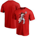 Yadier Molina St. Louis Cardinals Fanatics Branded Fade Away T-Shirt - Red
