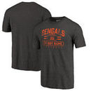 Cincinnati Bengals NFL Pro Line by Fanatics Branded Personalized Flanker Tri-Blend T-Shirt - Black