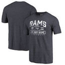 Los Angeles Rams NFL Pro Line by Fanatics Branded Personalized Flanker Tri-Blend T-Shirt - Navy