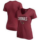 Arizona Cardinals NFL Pro Line by Fanatics Branded Women's Plus Sizes Nostalgia T-Shirt - Maroon