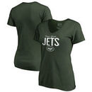 New York Jets NFL Pro Line by Fanatics Branded Women's Plus Sizes Nostalgia T-Shirt - Green