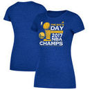 Golden State Warriors adidas Women's 2017 NBA Finals Champions Parade T-Shirt - Royal