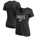 Philadelphia Eagles NFL Pro Line by Fanatics Branded Women's Plus Sizes Nostalgia T-Shirt - Black