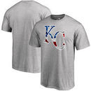 Kansas City Royals Fanatics Branded Banner Wave Logo T-Shirt - Heathered Gray