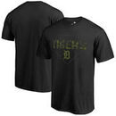 Detroit Tigers Fanatics Branded Big & Tall Memorial Camo T-Shirt - Black