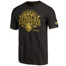Golden State Warriors Fanatics Branded 2017 NBA Finals Champions Gold Luxe Tri-Blend T-Shirt - Black