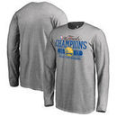 Golden State Warriors Fanatics Branded Youth 2017 NBA Finals Champions Flex Long Sleeve T-Shirt - Heather Gray
