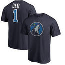 Minnesota Timberwolves Fanatics Branded #1 Dad T-Shirt - Navy