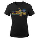 Golden State Warriors adidas Girls Youth 2017 NBA Finals Champions Locker Room T-Shirt - Black