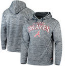 Atlanta Braves Stitches Digital Fleece Pullover Hoodie - Heathered Navy