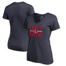 Dustin Pedroia Boston Red Sox Fanatics Branded Women's Player Hometown Collection Plus Size V-Neck T-Shirt - Navy