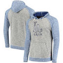 Los Angeles Dodgers Stitches Slub Terry Pullover Hoodie - Heathered Gray/Heathered Royal