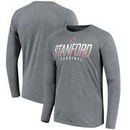 Stanford Cardinal Champion Heathered Performance Long Sleeve T-Shirt - Charcoal
