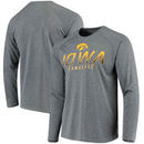 Iowa Hawkeyes Champion Heathered Performance Long Sleeve T-Shirt - Charcoal