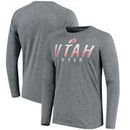 Utah Utes Champion Heathered Performance Long Sleeve T-Shirt - Charcoal