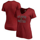 Atlanta United FC Fanatics Branded Women's Victory Arch V-Neck T-Shirt - Cardinal