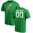 Norfolk State Spartans Fanatics Branded Personalized Football T-Shirt - Kelly Green
