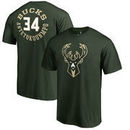 Giannis Antetokounmpo Milwaukee Bucks Fanatics Branded Round About Name & Number T-Shirt - Hunter Green