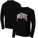 Ohio State Buckeyes Wordmark School Logo Long Sleeve T-Shirt - Black