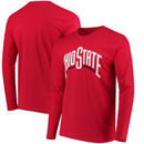 Ohio State Buckeyes Wordmark School Logo Long Sleeve T-Shirt - Scarlet