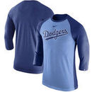 Los Angeles Dodgers Nike MLB Tri-Blend Raglan 3/4-Sleeve T-Shirt – Royal/Navy
